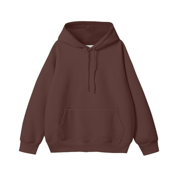 S-4X Plus Size Hoodies for Men Fleece Lined Sweatshirts with Pocket Big & Tall Mens Casual Solid Color Pullover Long Sleeve Thermal Warm Hoodie Tops