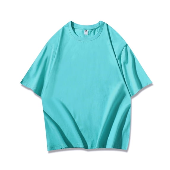 S-4X Plus Size T Shirts for Men Short Sleeve Crewneck Tees Tops Mens Casual Solid Color Stretchy Slim Pullover Basic Athletic Workout Tshirts Shirt