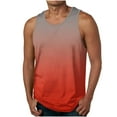 thumbnail image 1 of S-4X Plus Size Tank Tops for Men Big & Tall Sleeveless Crewneck Muscle Shirts Mens Casual Gradient Printed Pullover Breathable Athletic Workout Vests, 1 of 4