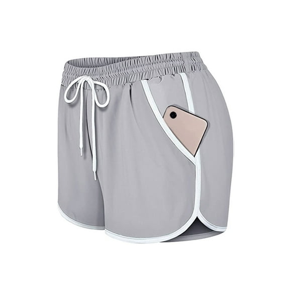 S-4XL Summer Shorts Running Shorts Women Plus Size Casual Shorts Pajamas Casual Lounge Short Hot Pants Elastic Waistband Pocket Yoga Pants