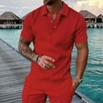 thumbnail image 1 of S-5X Big & Tall Golf Shirts for Men Plus Size Short Sleeve Tshirts Shirt Mens Casual Solid Color Pullover Button Collared Athletic Workout Tees Tops, 1 of 5