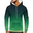 thumbnail image 1 of S-5X Big & Tall Hoodies for Men with Pocket Plus Size Pullover Fleece Lined Sweatshirts Long Sleeve Gradient Printed Warm Athletic Workout Hooded Tops, 1 of 5