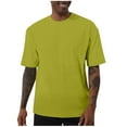 thumbnail image 1 of S-5X Big & Tall T Shirts for Men Plus Size Short Sleeve Athletic Tshirts Shirt Mens Casual Solid Color Stretchy Pullover Crewneck Workout Tees Tops, 1 of 5