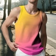 thumbnail image 1 of S-5X Big & Tall Tank Tops for Men Plus Size Sleeveless Muscle Shirts Mens Pullover Gradient Printed Crewneck Breathable Athletic Workout Tops Vests, 1 of 7