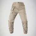 thumbnail image 1 of S-5X Cargo Pants for Men Big & Tall Plus Size Multi-Pockets Trousers Mens Elastic Waist Solid Lightweight Tapered Leg Outdoor-Hiking Pant, 1 of 8