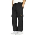 thumbnail image 1 of S-5X Mens Big & Tall Cargo Sweatpants Plus Size Drawstring Elastic Waist Pants Straight Leg Relaxed Solid Multi-Pockets Jogging Trousers, 1 of 5