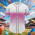 thumbnail image 1 of S-5X Plus Size Baseball Shirts for Men Big & Tall Short Sleeve Tshirts Shirt Mens Trendy Gradient Printed Button-Down Athletic Workout Tees Tops, 1 of 5