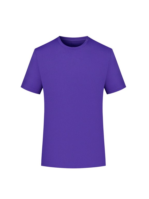 S-5X Plus Size T Shirts for Men Quick-Drying Short Sleeve Crewneck Tees Tops Mens Pullover Solid Color Moisture-Wicking Athletic Workout Tshirts