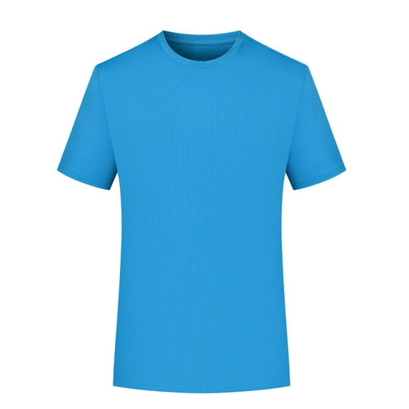 S-5X Plus Size T Shirts for Men Quick-Drying Short Sleeve Crewneck Tees Tops Mens Pullover Solid Color Moisture-Wicking Athletic Workout Tshirts