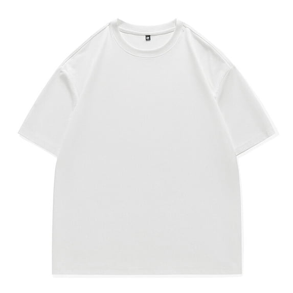 S-5X Plus Size T Shirts for Men Short Sleeve Big & Tall Tees Tops Mens Casual Solid Color Pullover Crewneck Basic Going-Out Athletic Tshirts Shirt