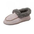 thumbnail image 1 of S-66 Gray Womens Fashion Warm Shoes Round Toe One Foot Solid Winter Casual Comfortable Street Style Ankle Footwear, 1 of 6