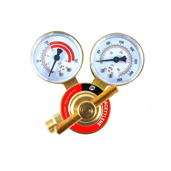 SÜA - Acetylene Regulator Welding Gas Gauges - CGA-200 - Rear Connector - LDB series