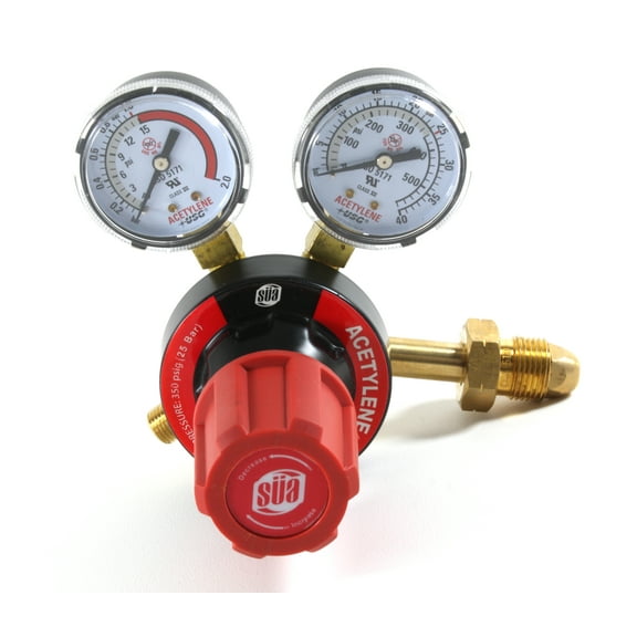 SÜA Acetylene Regulator Welding Gas Gauges - Compatible with Victor