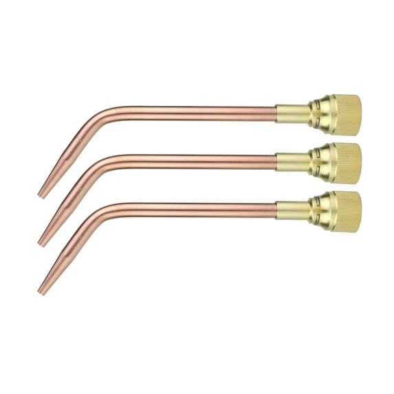 SÜA Acetylene Welding & Brazing Tip 23A90 Compatible with Harris Torches - Mixer: H-16-2E - (3-PACK) Sizes: 6, 7 & 8