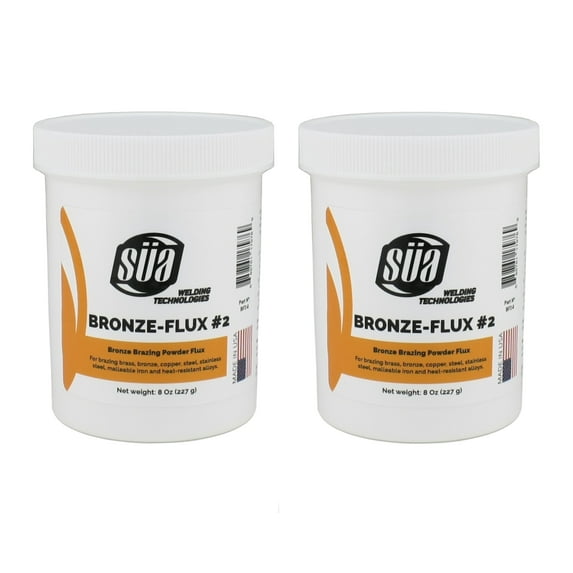 SÜA - Bronze Brazing Flux Powder - 8 Ounces Jar. (2-PACK)