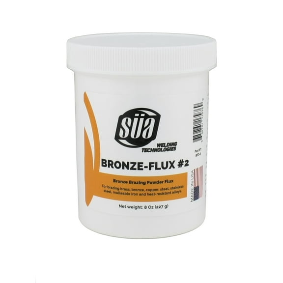 SÜA - Bronze Brazing Flux Powder - 8 Ounces Jar.