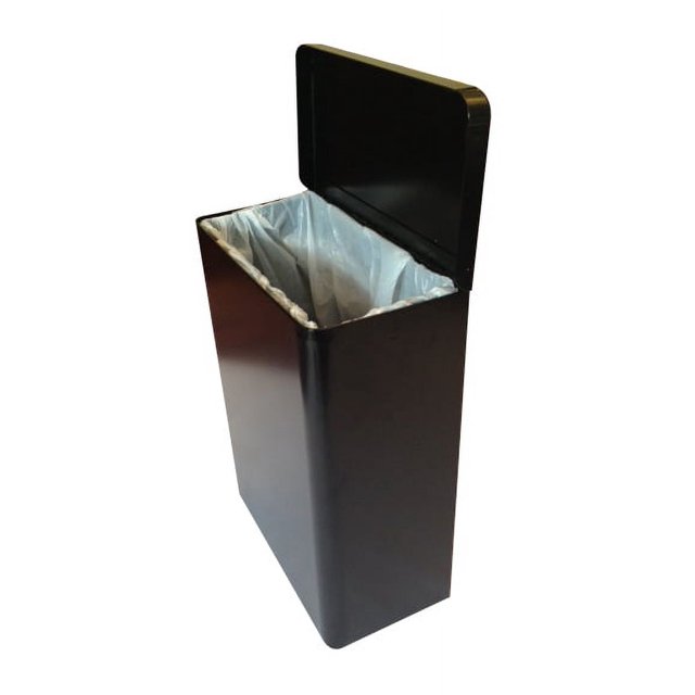 S.A.C. Sanitary Napkin Receptacle, Black Steel