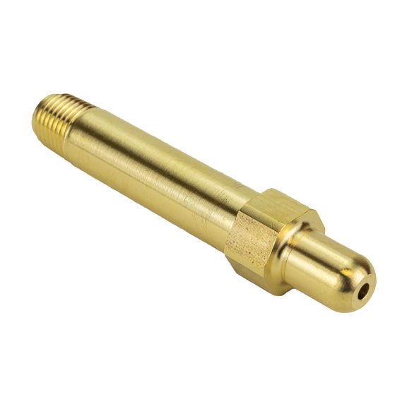 SÜA - CGA-347/346 Nipple for Air Regulators - Length: 3-1/2 in Thread Size: 1/4" NPT - 3000 PSI