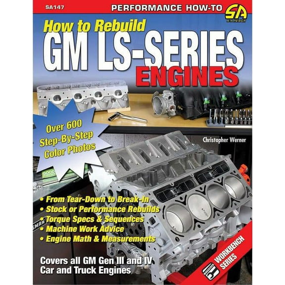 S-A Design Workbench Series How to Rebuild GM LS-Series Engines, (Paperback)