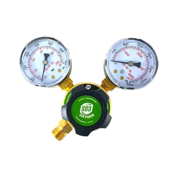 SA - Oxygen Regulator Welding Gas Gauges - CGA-540 - Rear Connector - LDP series