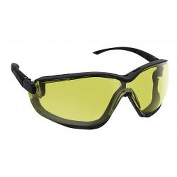 S A S SAFETY CORP BLACK Frame/YEL Lens/Anti Fog Goggles
