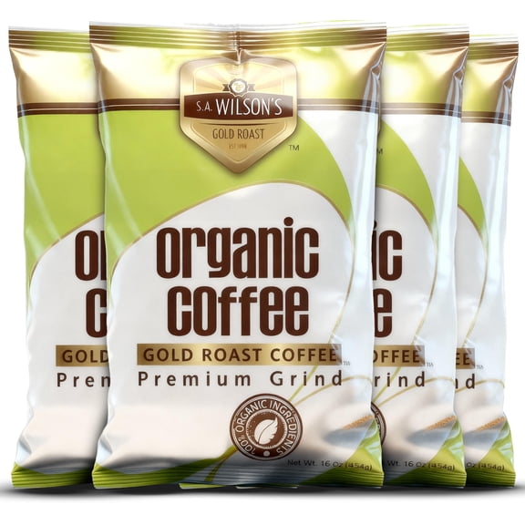 S.A. Wilsons Coffee Enema Organic Enema Coffee USDA Organic Ground Coffee High Caffeine & High Palmitic Acid for Liver Detox, Colon Cleanse, Digestion & Energy Support Enema Detox Support 4-