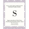thumbnail image 1 of S: ADULT LARGE PRINT WORD SEARCH PUZZLES FOR THE LETTER S ALPHABETS WORD SEARCH: Improving Brain With These Challenging , (Paperback), 1 of 1