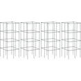 S AFSTAR 4 Pack Folding Tomato Cages, 39 Inches Tall Square Plant