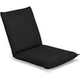 thumbnail image 1 of S AFSTAR Adjustable Floor Chair, Cushioned Lounger Recliner with 6-Position Comfortable Back Support & Thick Padded, Lazy Sofa Floor Gaming Chair, Floor Seat for Gaming Reading Meditation (Black), 1 of 16