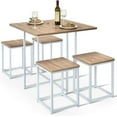 thumbnail image 1 of S AFSTAR Dining Table Set for 4, 5-Piece Dining Table and Chairs with Square Table & 4 Stools, Space-Save Kitchen Table and Chairs for 4, Kitchen & Dining Room Sets for Home Kitchen Bar Pub Apartment, 1 of 9