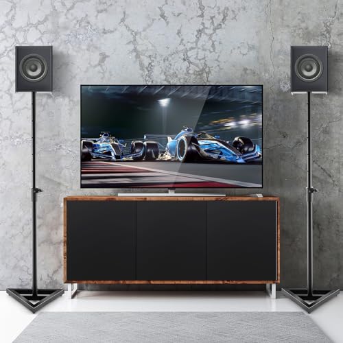 S AFSTAR Speaker Stands Pair, Height Adjustable Floor Speaker Stands 38