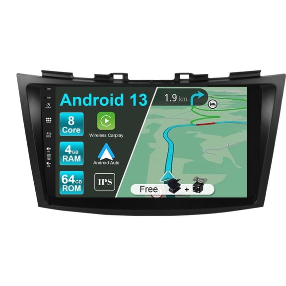 S Android 12 IPS Car Stereo For Suzuki Swift / Ertiga (2011-2017) - Wireless CarPlay + Android Auto - 4G+64G - Camera + MIC - 9 Inch 2 Din - DSP Steering Wheel WiFi 4G DAB Fast-boot 360-Camera AHD