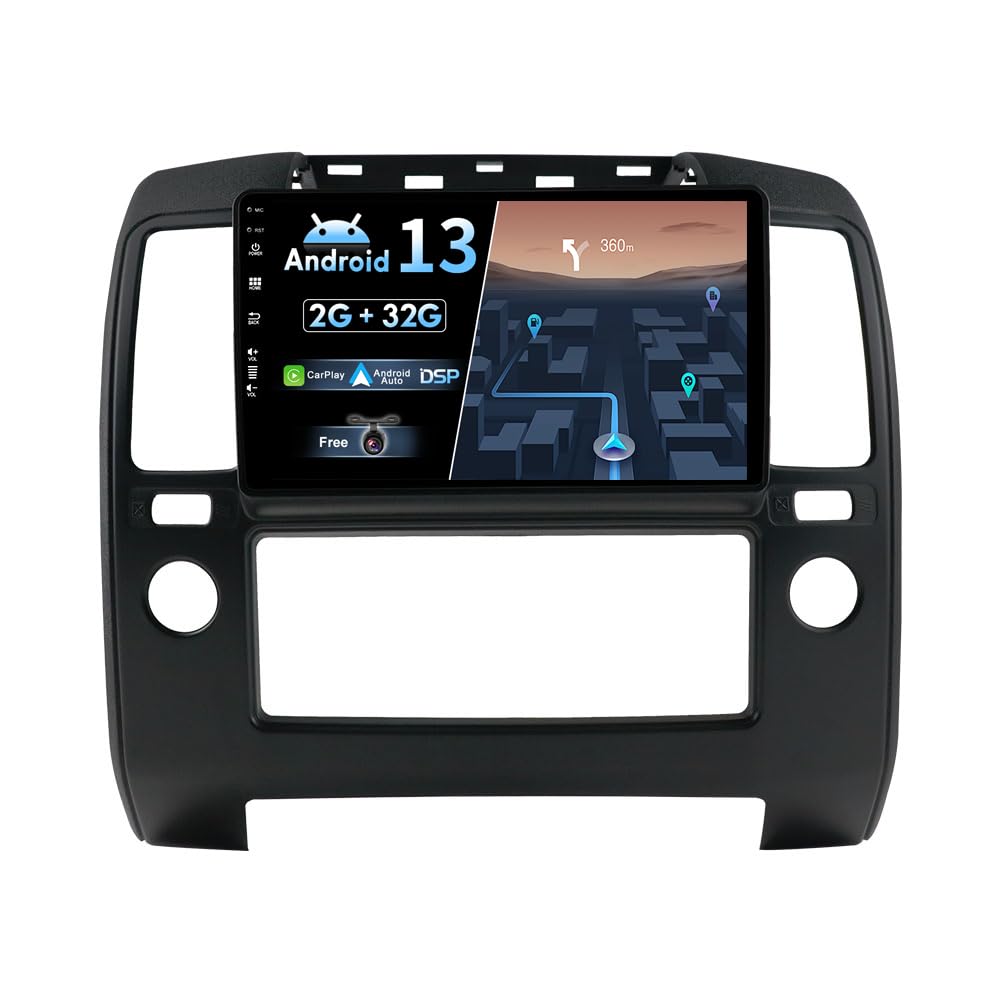 Autoradio Android 12 Per Nissan Navara D40 2004-2010 | 9" IPS Con CarPlay, GPS, Bluetooth, DSP E DVR In Omaggio