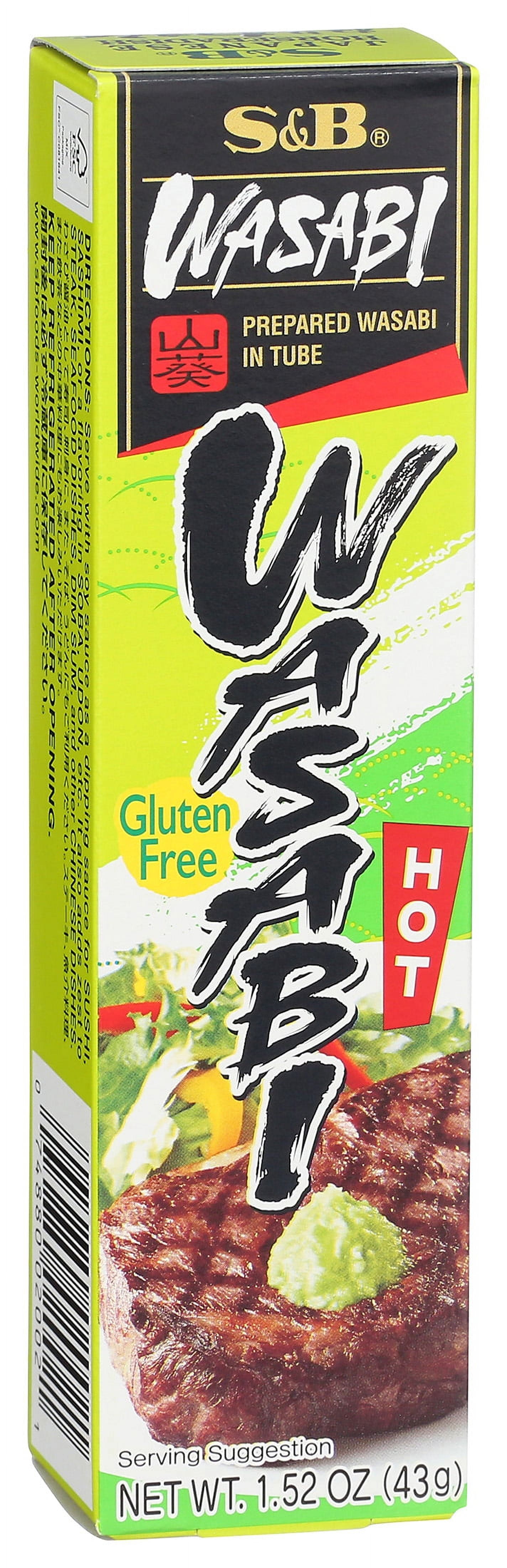 S&B Spicy Japanese Flavored Gluten-Free Hot Wasabi Paste