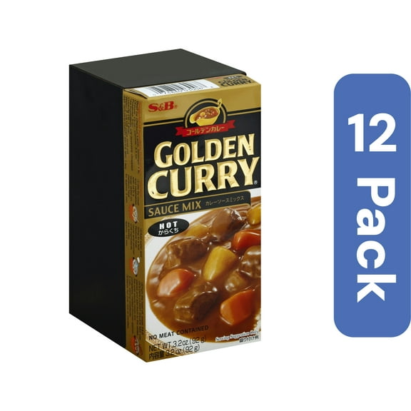 S&B Golden Curry Hot Sauce Mix 3.2 oz (Pack of 12)