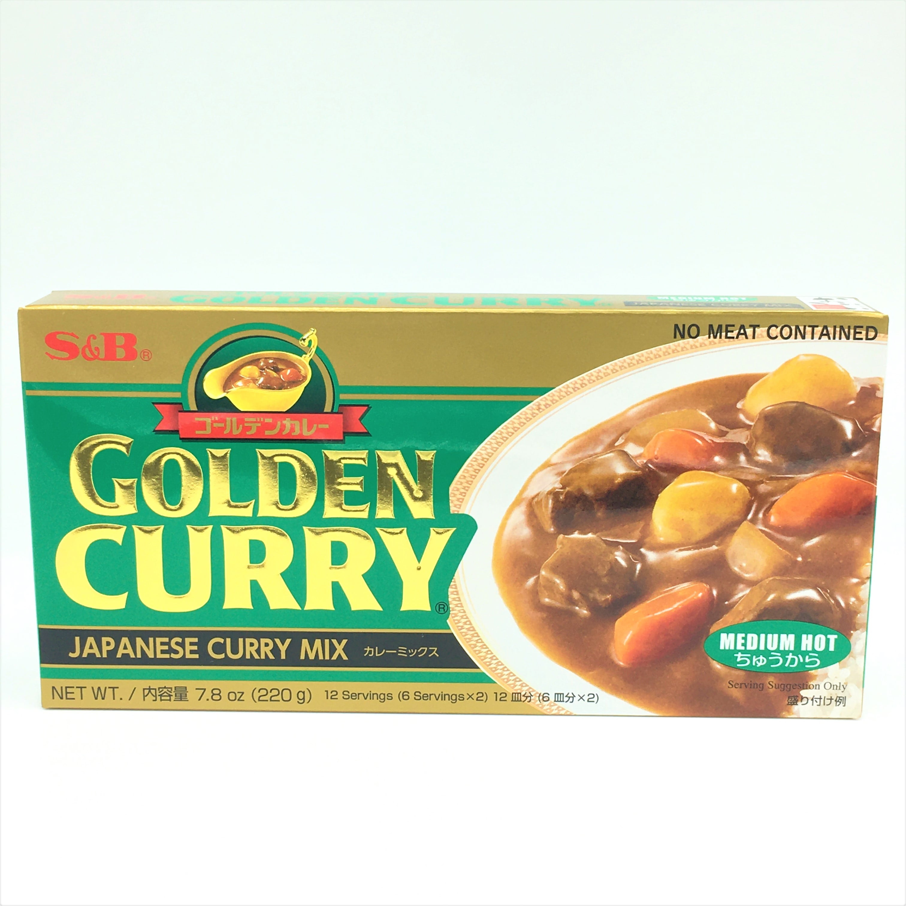 SB Japanese Curry Mix, S&B Golden Curry, Medium Hot, Dry Spice