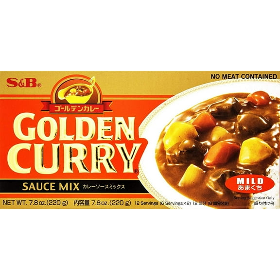 S&B Golden Curry Sauce Mix, Mild, 7.8-Ounce (Pack of 5)