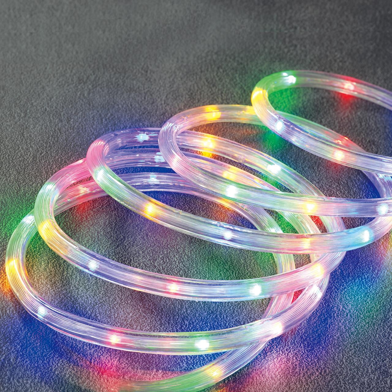 Indoor/Outdoor LED Super Bright Christmas Rope Lights, Multicolor, 18', by Holiday Time