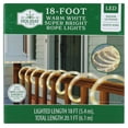 thumbnail image 1 of Indoor/Outdoor LED Super Bright Christmas Rope Lights, Warm White, White Wire, 18', by Holiday Time, 1 of 7