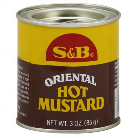 S & B MUSTARD PWDR ORIENTAL HOT-3 OZ -Pack of 12