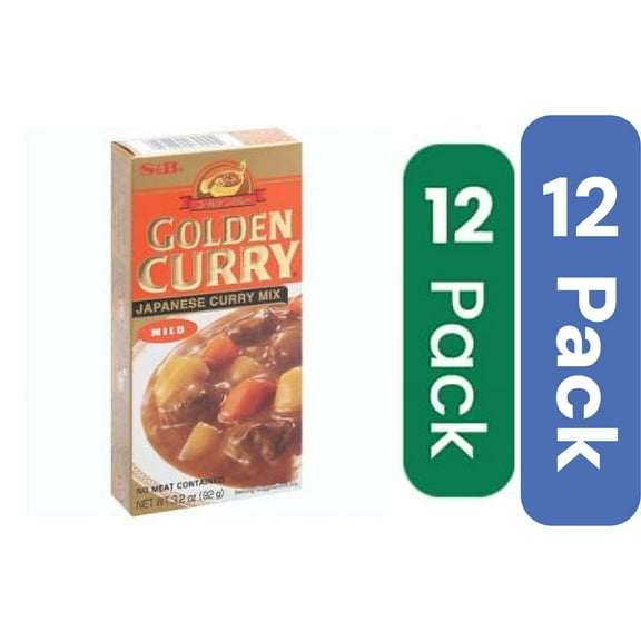 S&B Mild Golden Curry Sauce Mix 3.2 oz (Pack Of 12)