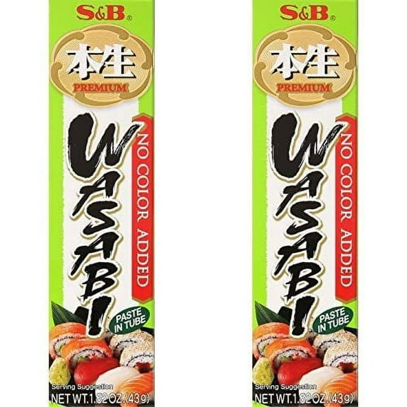 S&B Premium Wasabi Paste in Tube, 1.52 Ounce (Pack of 2)