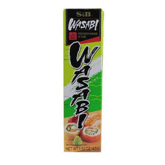 S&B Prepared Wasabi In Tube -- 1.52 oz Pack of 4