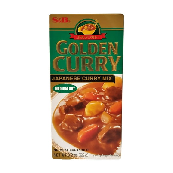 S&B Golden Curry Sauce Mix, Medium Hot, 3.2 Oz