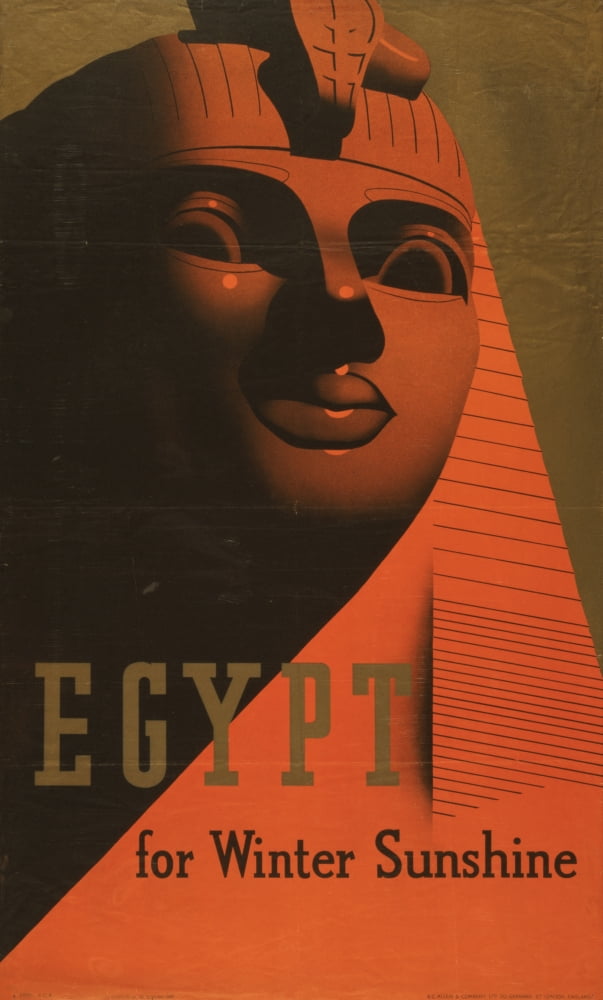 S C Allen & Company Ltd Poster Egypt for Winter Sunshine 1937 Canvas Art - (24 x 36)