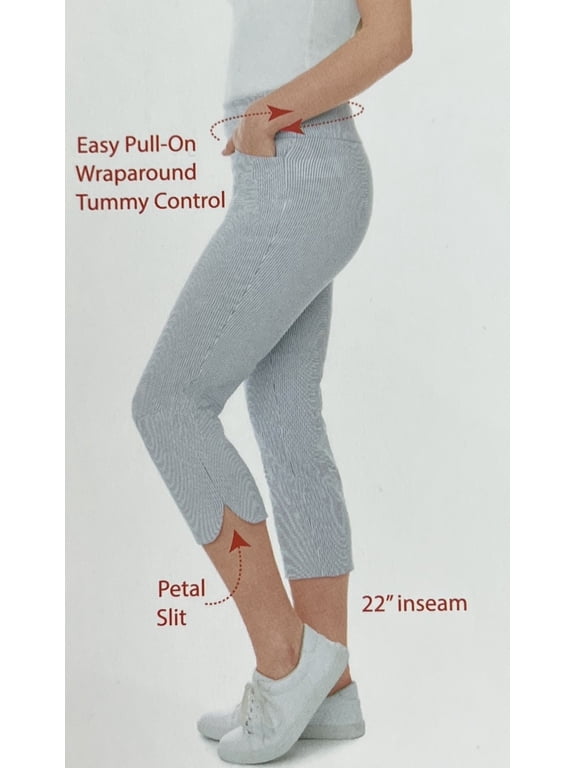 Ladies 360 Tummy Control Pants (Pinstripe, 14)