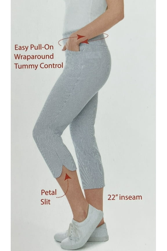 Ladies 360 Tummy Control Pants (Pinstripe, 14)
