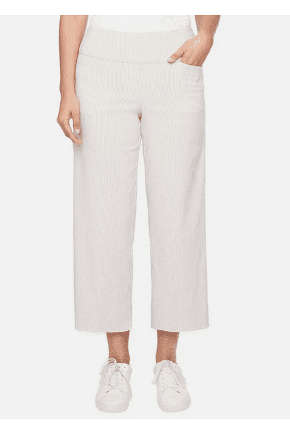 S.C. & CO. Women's Wide Leg Crop Pant Tan Medium