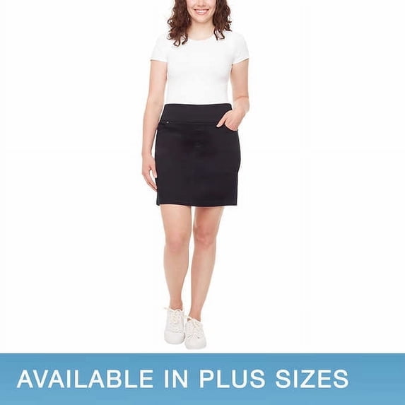 S.C. & Co. Womens Casual Denim Skort Size: XL, Color: Black