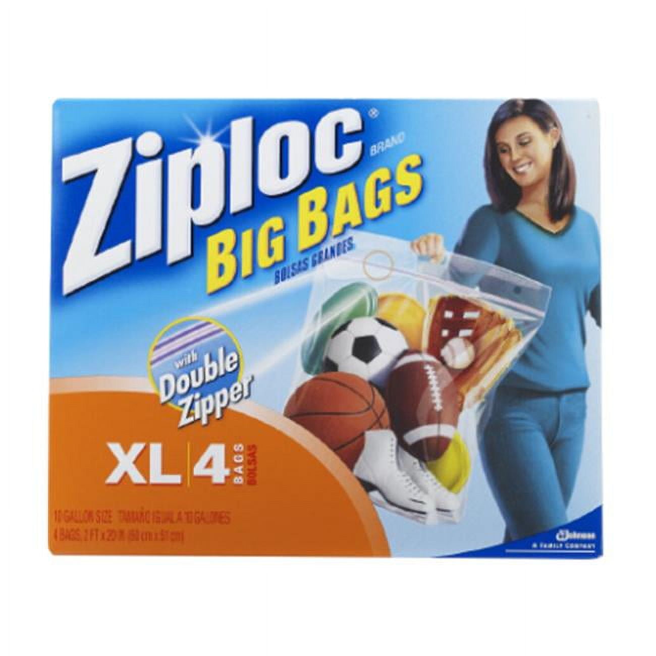  S C Johnson Wax 3 ct. Extra Large Big Bags (Pack of 4) : Health  & Household